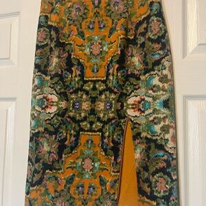 Maeve Antropologie Vibrant Multicolor Pencil Skirt Large
